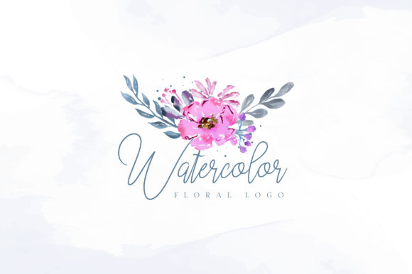 Download Beautiful Watercolor Floral Logo - Floral logo Collection