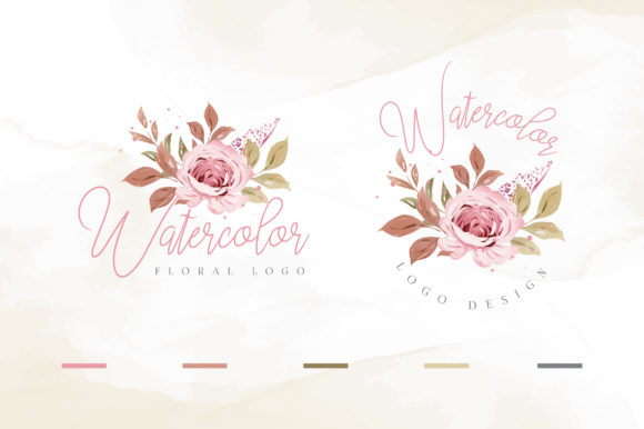 Download Watercolor Floral Logo Template - Floral logo Collection